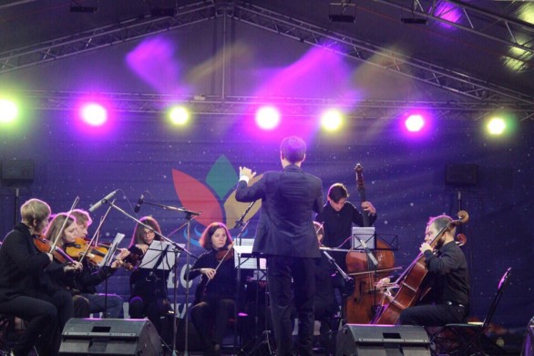 Orchestre symphonique au festival des lanternes