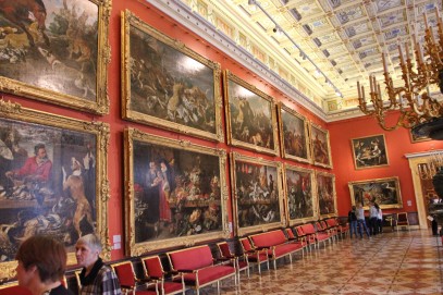 exposition de tableaux au musée de l'Ermitage