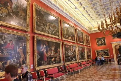 exposition de tableaux au musée de l'Ermitage